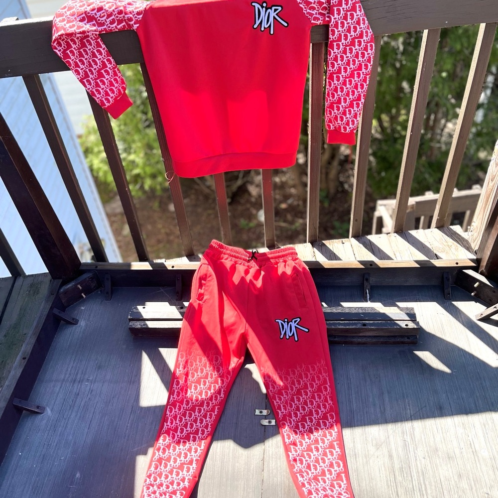 Dior Red Logo Tracksuit